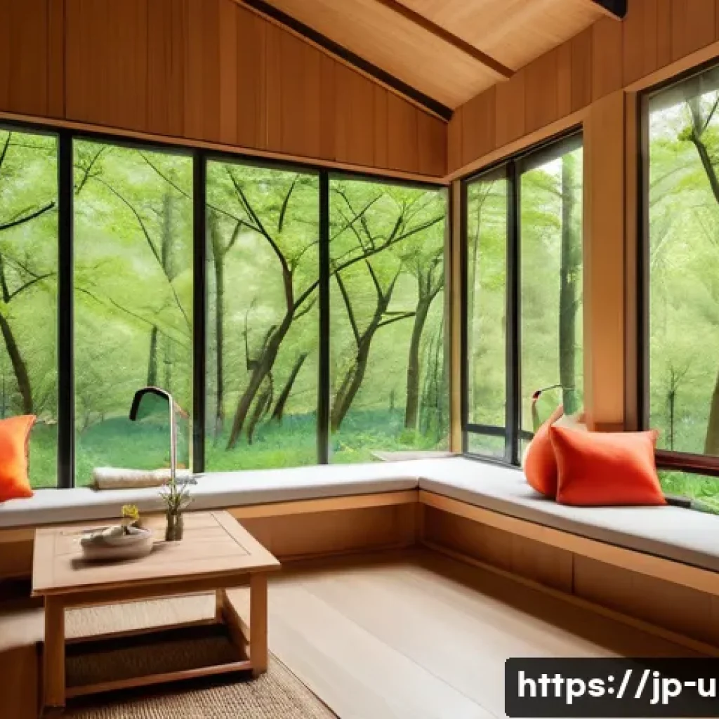 이색피크닉 피크닉 하우스 - A cozy picnic house nestled in a lush green forest during springtime, featuring a sturdy roof and tr...